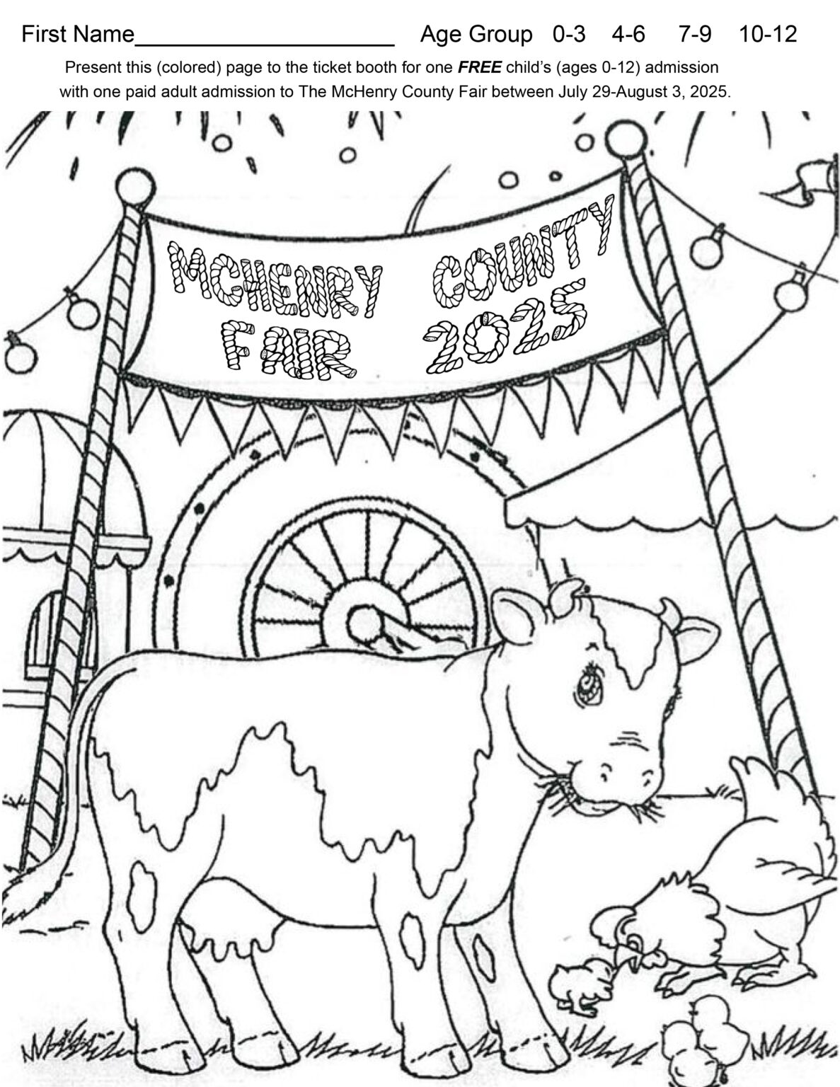Free Child Entry Coloring Book - Copy Of Copy Of Fair Coloring Page 1187x1536 